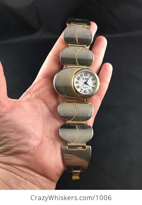 Beautiful Vintage Gold Tone St Marin Quartz Wrist Watch Small - #f9oFQGq41p4-2