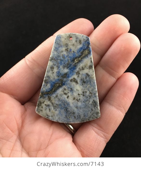 Flying Pig Carved Lapis Lazuli Stone Pendant Jewelry - #BnSnqyZI79s-6