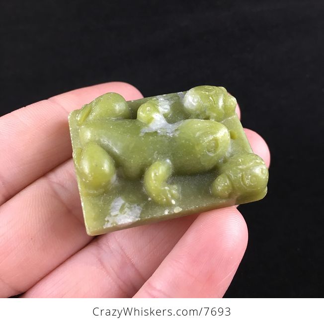 Frog Carved Lemon Jade Stone Pendant Jewelry - #rhfpAK8lu78-3