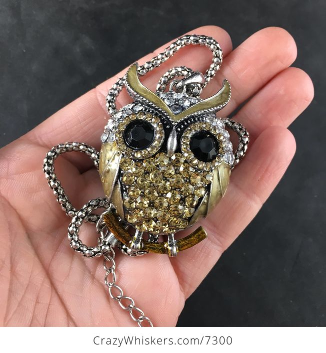 Golden Owl Jewelry Necklace Pendant - #izQIllSrcWc-1