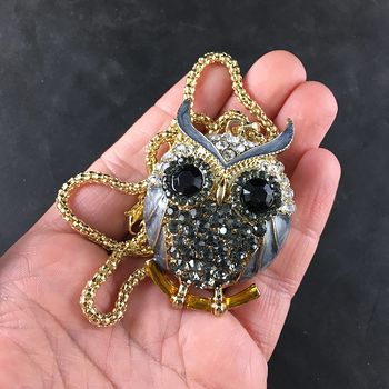 Gray Owl Jewelry Necklace Pendant #0jdi9xjRTKo