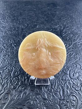 Hamster Face Carved Mini Art Red Malachite Stone Pendant Cabochon Jewelry #TjOPzmIaujs