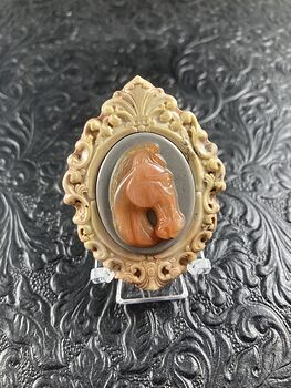 Horse Carved Mini Art Stone Pendant Cabochon Jewelry #M11byfXCsnM