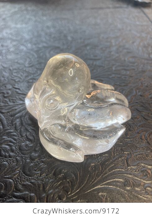 Octopus Carved in Polished Quartz Crystal - #pgM14mWPT6I-4