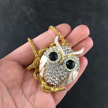 Pearlescent Owl Jewelry Necklace Pendant #wtgLvpb9KUs