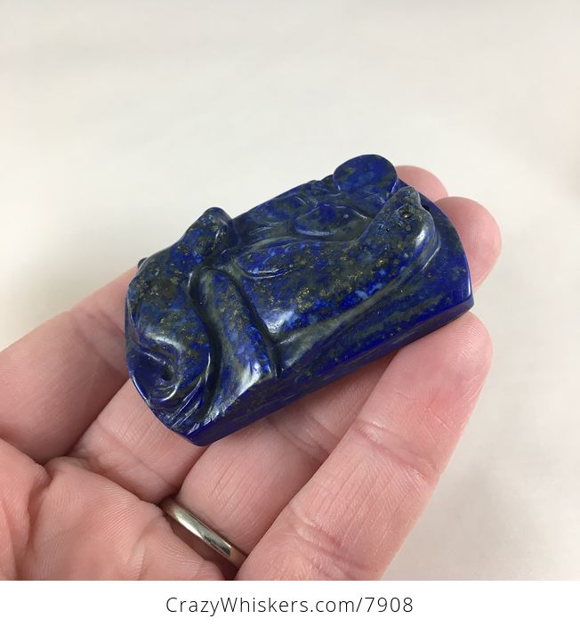 Seals Carved Lapis Lazuli Stone Pendant Jewelry - #8cVO1LKiEkk-3