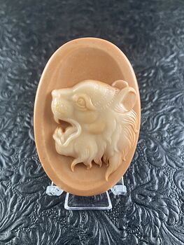 Tiger Carved Mini Art Jasper Stone Pendant Cabochon Jewelry #lvqG72egDqQ