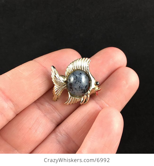 Vintage Fish Brooch Pin Jewelry - #mQNy3b4JX9o-1