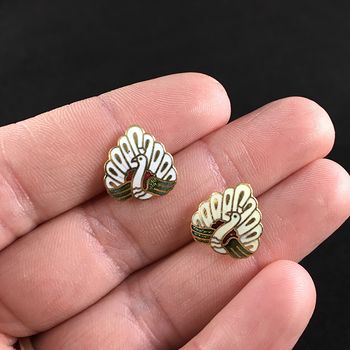 Vintage Jewelry Cloisonne Peacock Earrings #1SbxKhNQvp8