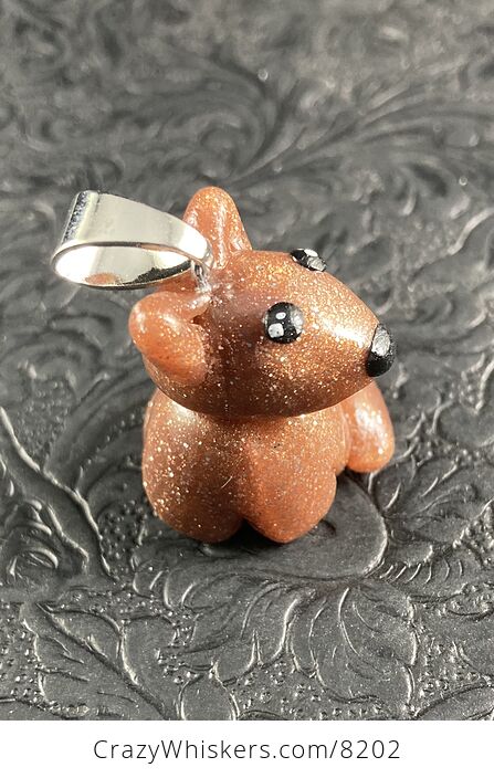 Adorable Fox Polymer Clay Pendant Animal Jewelry - #dR9aiJ32cuQ-2