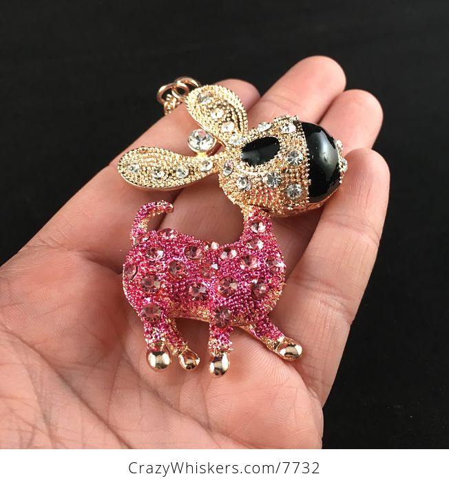 Adorable Pink Donkey Pendant Necklace Jewelry - #bS9pyjiBYQo-3
