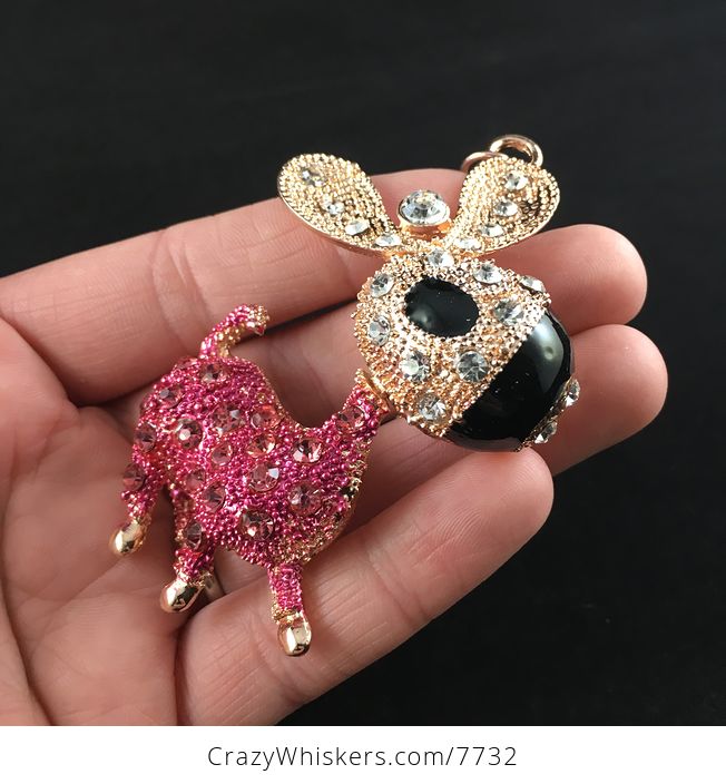 Adorable Pink Donkey Pendant Necklace Jewelry - #bS9pyjiBYQo-4