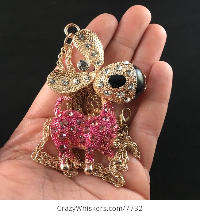 Adorable Pink Donkey Pendant Necklace Jewelry - #bS9pyjiBYQo-1