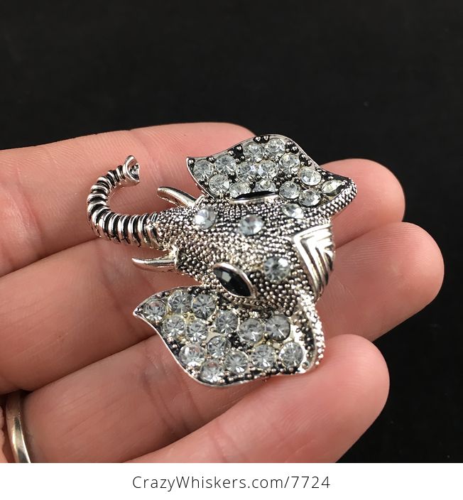 Beautiful Elephant Head Brooch Pin Jewelry - #zekN6Qk42nU-4