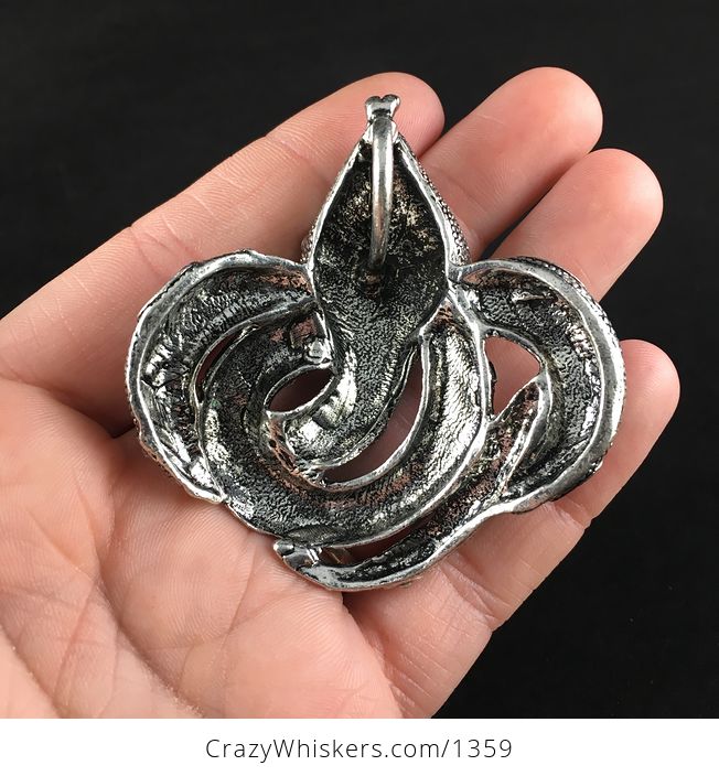 Beautiful Rhinestone Coiled Snake Jewelry Pendant - #IsFF2YcWf6g-3