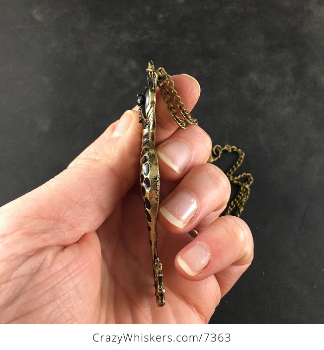 Black Seahorse Jewelry Necklace Pendant - #6JIEJt09QbM-5