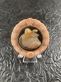 Bulldog Stone Cabochon Jewelry Mini Art Ornament #YJ8oVHP6zfY