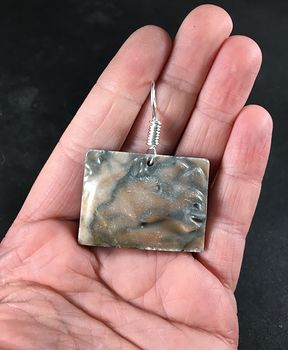 Carved Horse Head Jasper Stone Pendant with Wire Bail #i5tPAeHm72Y