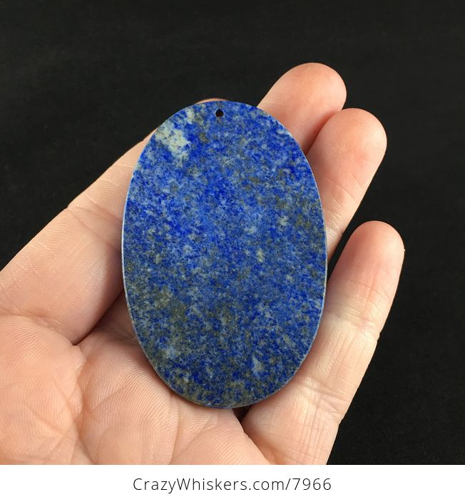 Carved Male Lion Big Cat Blue Lapis Lazuli Stone Pendant Jewelry - #vju2AV9W7Io-5