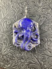Carved Octopus Lapis Lazuli Stone Pendant Jewelry #bzCjGElux2I