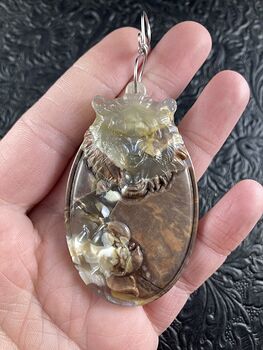 Carved Tiger Stone Jewelry Pendant #HqSGYObbwaw