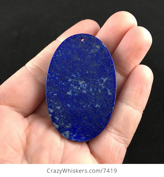 Chameleon Lizard Carved Lapis Lazuli Stone Pendant Jewelry - #KcOPUEb4Fso-5