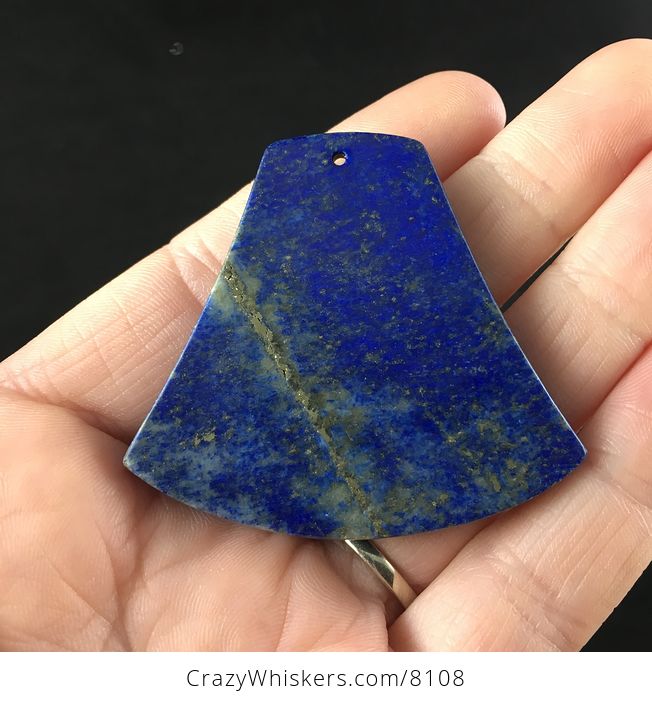 Charging Bull Carved in Lapis Lazuli Stone Jewelry Pendant - #oyjkAYUPtCg-5