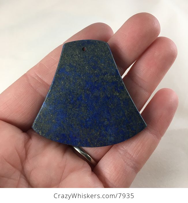 Charging Bull Carved Lapis Lazuli Stone Jewelry Pendant - #yHeg15FyekU-2