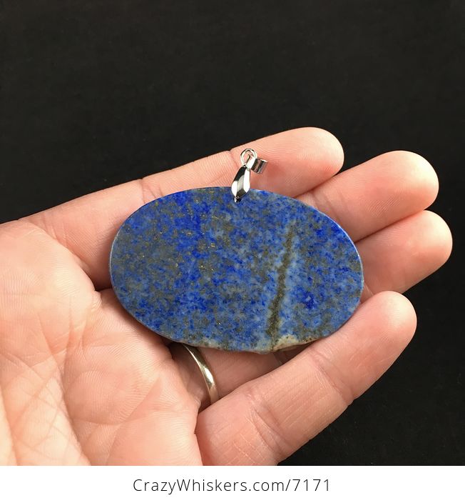 Charging Bull Carved Lapis Lazuli Stone Pendant Jewelry - #bYmbLTLN31o-6