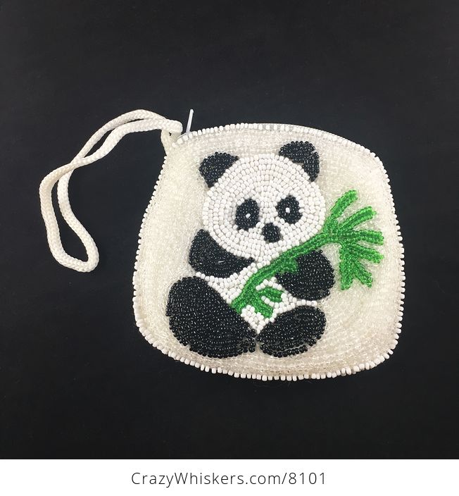 Cute Beaded Panda Coin Purse - #WydNqsiTi5s-5
