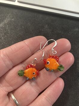 Cute Glass Fish Earrings #a8DzSWB5uCE