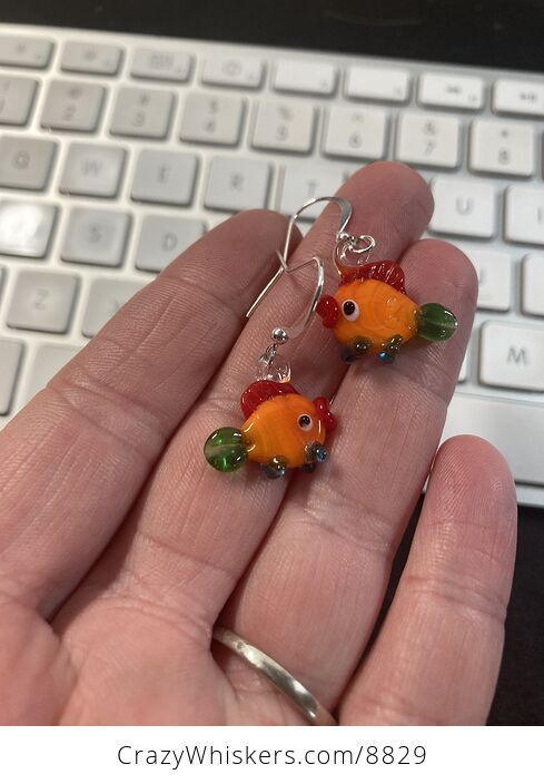 Cute Glass Fish Earrings - #a8DzSWB5uCE-2