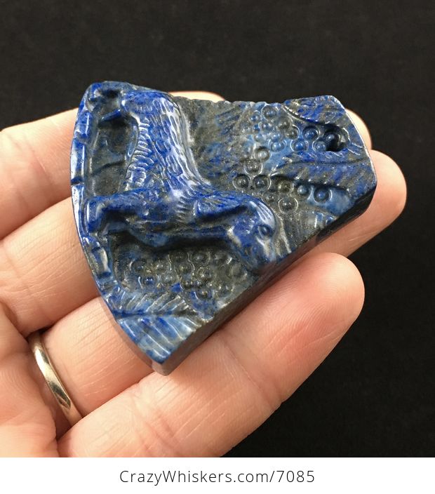 Dachshund Teckel Dackel Wiener Dog Carved Lapis Lazuli Stone Pendant Jewelry - #5U4Cf71OUe0-3