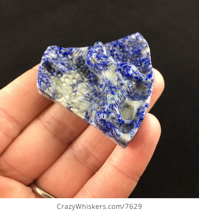 Dachshund Teckel Dackel Wiener Dog Carved Lapis Lazuli Stone Pendant Jewelry - #5uy81v3YKBM-4