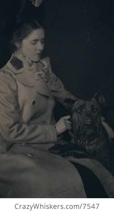 Digital Photo of a Woman and Great Dane - #OOcICfOIPPo-1