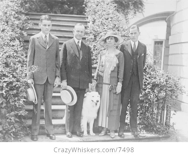 Digital Photo of President and Mrs Coolidge with Their Sons and Dog - #UWryKMnhs6M-1