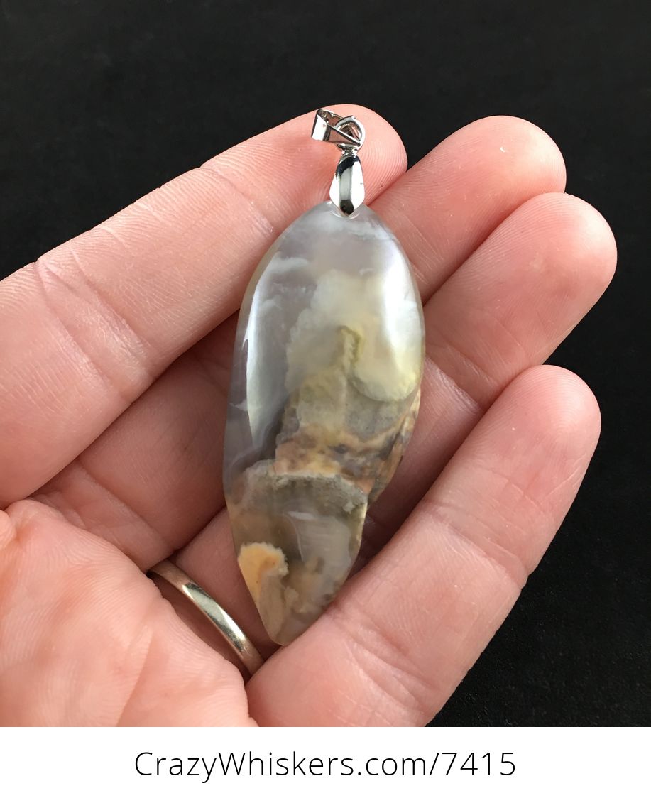 Dog Carved Mexican Agate Stone Pendant Jewelry #ftgL4GNRfZk