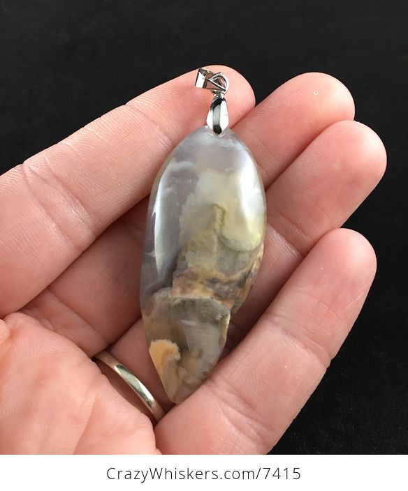 Dog Carved Mexican Agate Stone Pendant Jewelry - #ftgL4GNRfZk-5