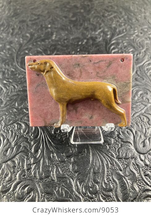Dog Stone Cabochon Jewelry Mini Art Ornament - #4QKKKE1jPZA-1