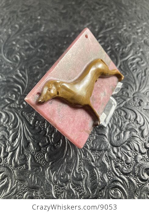 Dog Stone Cabochon Jewelry Mini Art Ornament - #4QKKKE1jPZA-2
