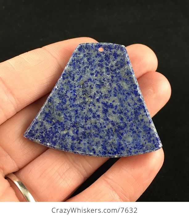 Dolphin Pair Carved Blue Lapis Lazuli Stone Pendant Jewelry - #7eQA97cQl3U-5