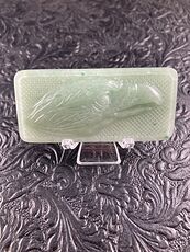 Eagle Carved Green Aventurine Mini Art Stone Pendant Jewelry #qoA2xC2HCVk