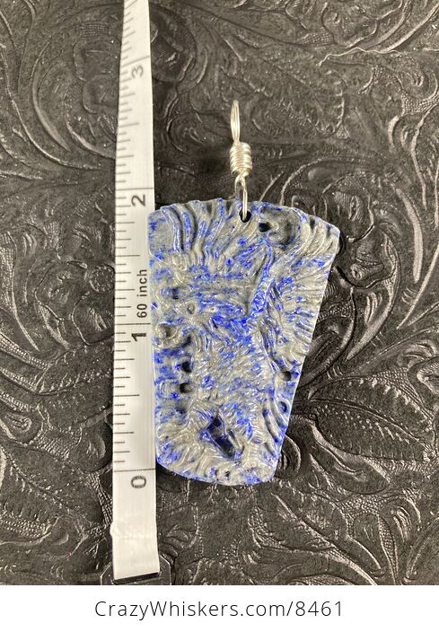 Eagle Carved Lapis Lazuli Stone Blue Pendant Jewelry - #3Ym9grEaRuQ-5