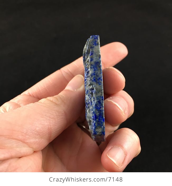 Eagle Carved Lapis Lazuli Stone Pendant Jewelry - #KqD7ldbcmvo-5