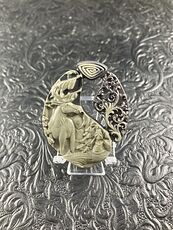 Elk Carved Jasper Stone Pendant Cabochon Jewelry Mini Art Ornament #zRW6QlfWWcc