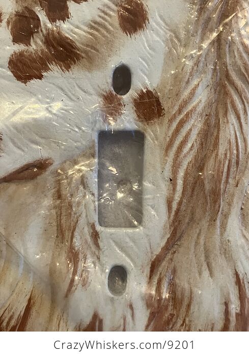 English Setter Dog Ceramic Light Plate Switch Cover by Ruths Animal Productions New in Package Still - #IlV25mR6Dlw-3