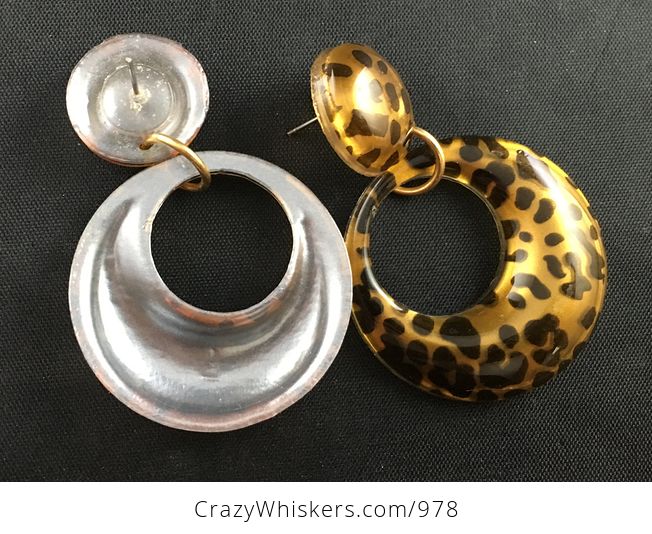 Fashionable Vintage Leopard Cheetah Jungle Print Earrings - #KO0uAOJLcVs-2
