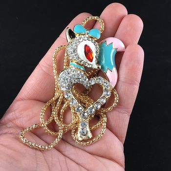 Flirty Fox Heart Pendant Necklace Jewelry #Wrj14VotD5Q