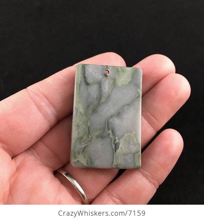 Fox Carved Ribbon Jasper Stone Pendant Jewelry - #Ne6fLlA9zO0-6