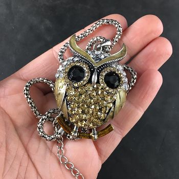 Golden Owl Jewelry Necklace Pendant #izQIllSrcWc